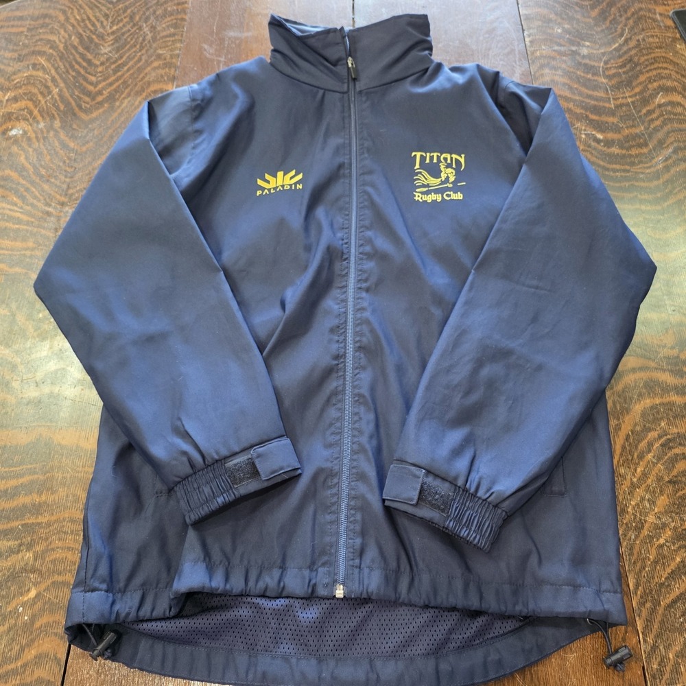 Paladin Sports Titans Full-Zip Athletic Track Jacket -Navy Blue/Yellow - Size S - Picture 1 of 13